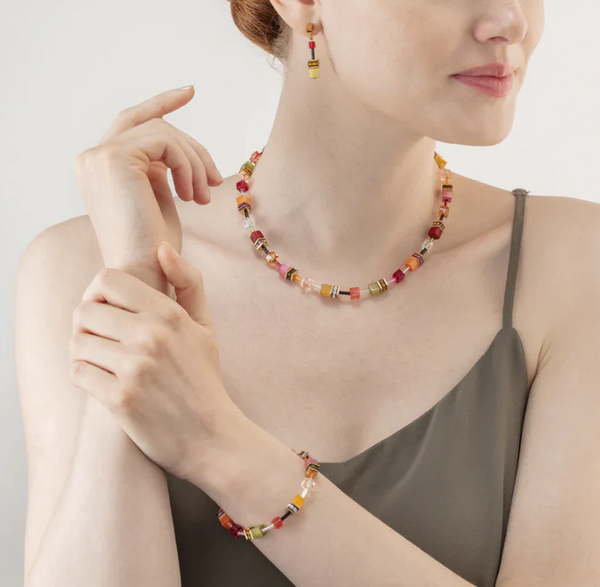 Coeur De Lion GeoCUBE® Iconic Precious 4905/10-1584 Women's Necklace  Multicoloured : Amazon.co.uk: Fashion